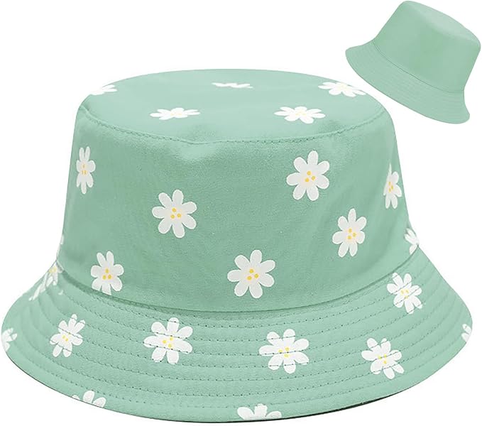 Aesthetic Reversible Bucket Hat | Beach Sun Hat for Men & Women