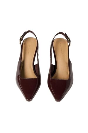 Pointed Toe Slingback Heels