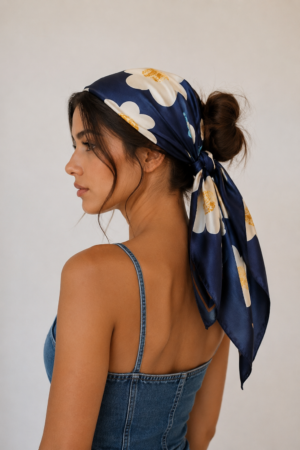 Silky Satin Head Scarf for Women