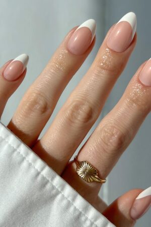 Glamnetic MaDamn French Tip Press On Nails Short Almond