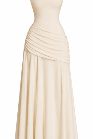 Chiffon A-Line Cowl Neck Prom & Bridesmaid Dress