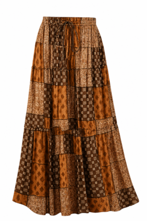 EARKOHA Women’s Boho High Waist Maxi Skirt with Pockets